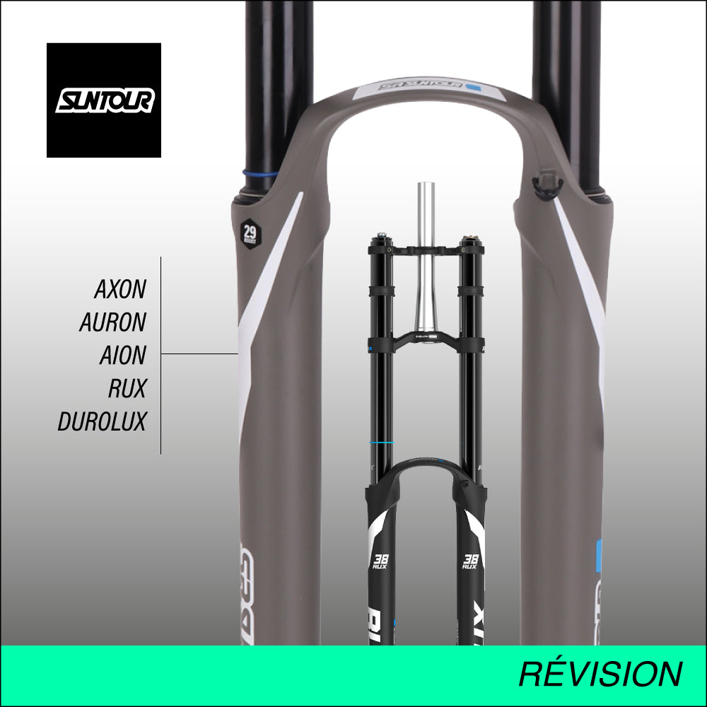 Entretien et révision fourche Suntour Savoir-faire WorkShox