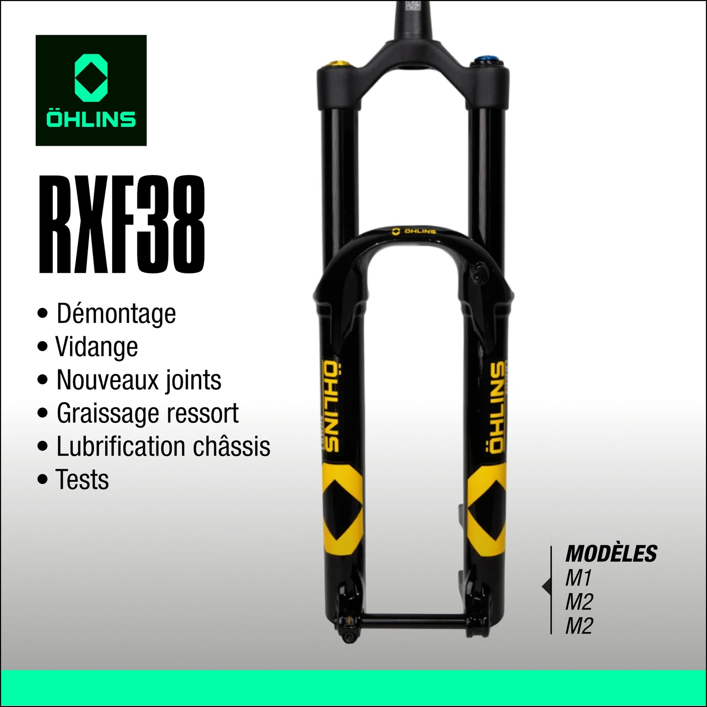 entretien fourche Ohlins RXF38
