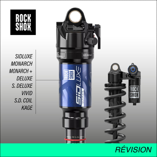 Entretien/révision de votre amortisseur Rockshox