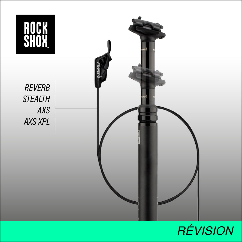Entretien/révision de votre tige de selle Rockshox Reverb