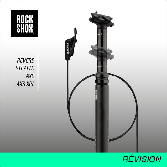 Entretien/révision de votre tige de selle Rockshox Reverb