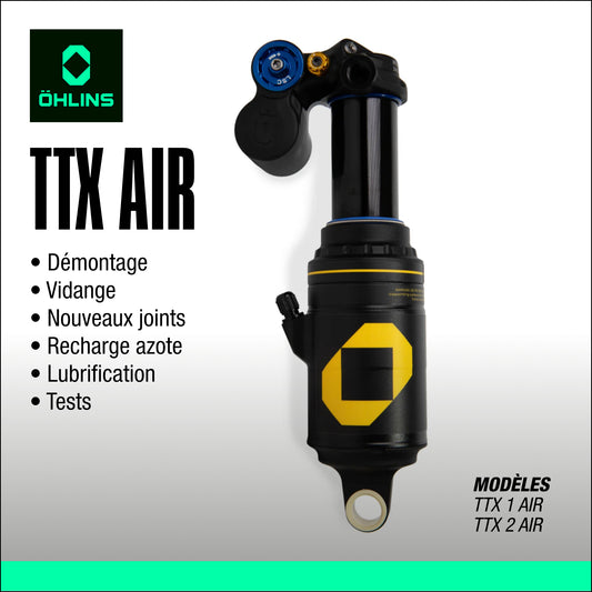 entretien amortisseur Ohlins TTX Air