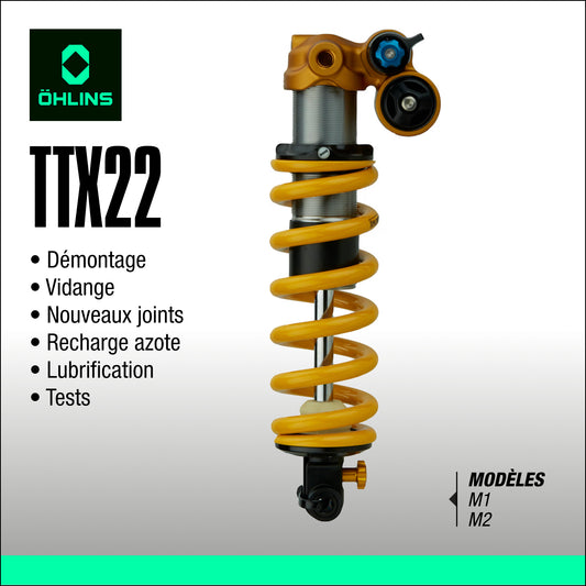 entretien amortisseur Ohlins TTX22