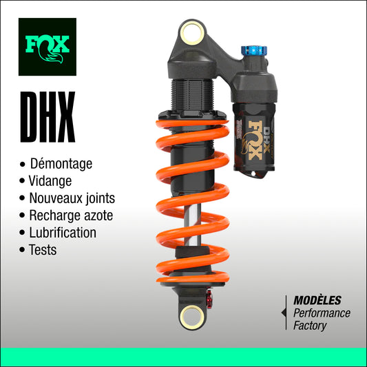 entretien amortisseur fox DHX VTT