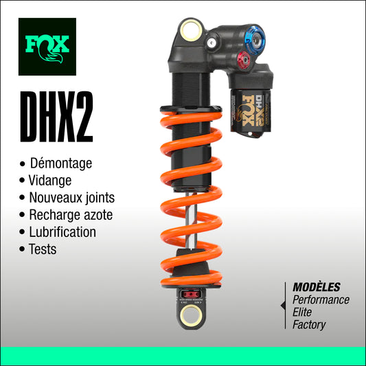 entretien amortisseur fox DHX2 VTT