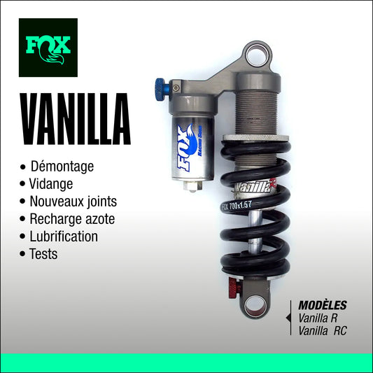 entretien amortisseur fox Vanilla VTT