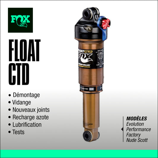 entretien amortisseur fox float CTD Nude VTT