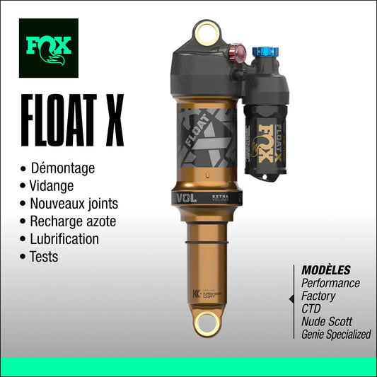 entretien amortisseur fox float X genie VTT