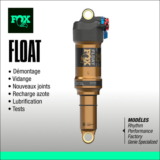 entretien amortisseur fox float genie specialized VTT