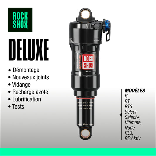 entretien amortisseur rockshox deluxe VTT