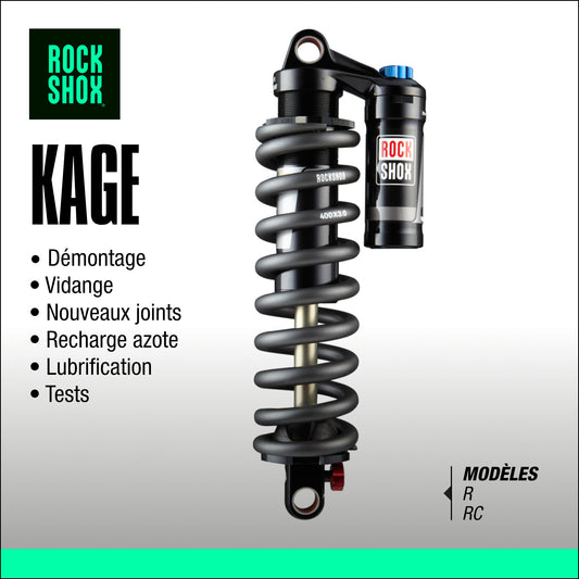 entretien amortisseur rockshox kage VTT