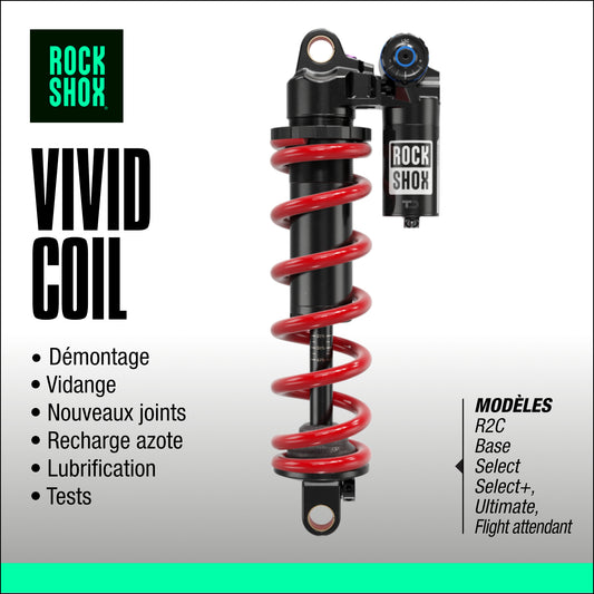 entretien amortisseur rockshox vivid coil VTT