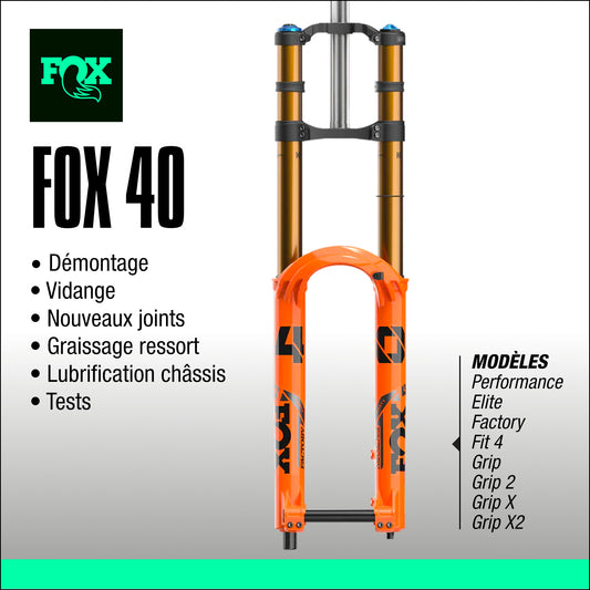 entretien fourche fox 40 DH