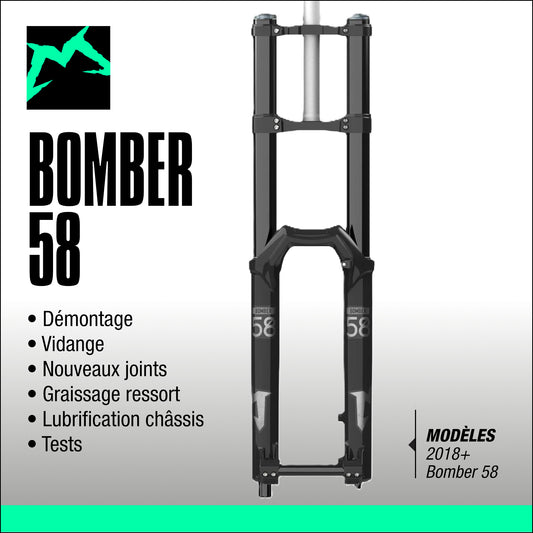 entretien fourche marzocchi bomber 58 DH