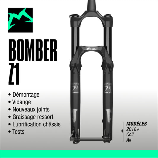 entretien fourche marzocchi bomber Z1 VTT