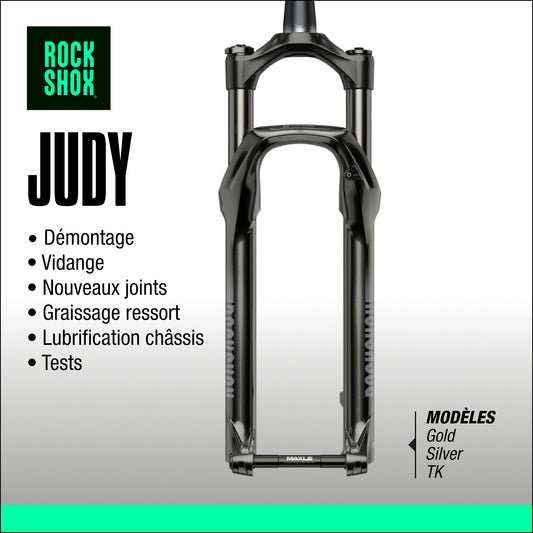 entretien fourche rockshox judy VTT
