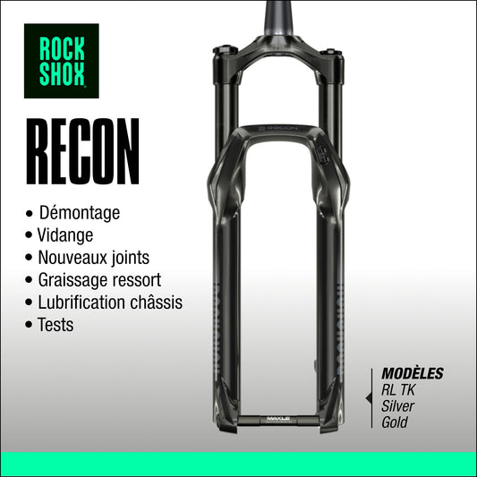 entretien fourche rockshox recon VTT