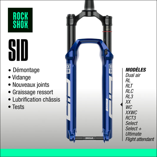 entretien fourche rockshox sid XC VTT