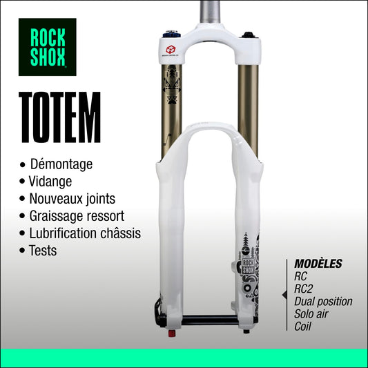 entretien fourche rockshox totem DH