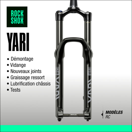 entretien fourche rockshox yari VTT