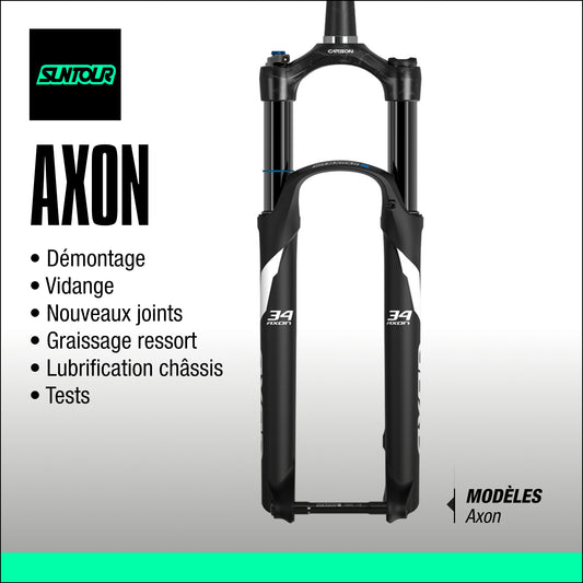 entretien fourche sr suntour Axon