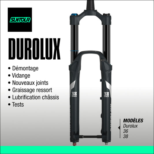 entretien fourche sr suntour durolux 36 38